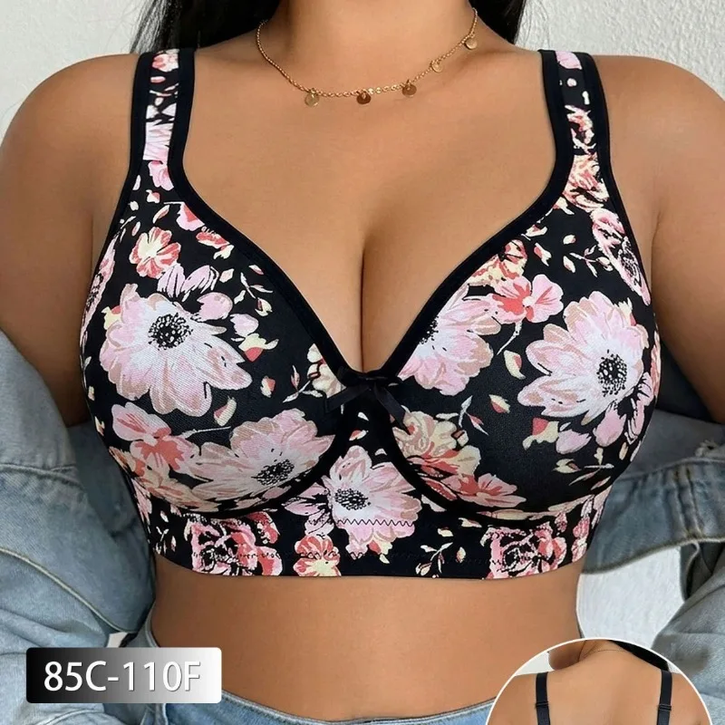 Plus Size Women Bra Lace Push  - Full Coverage Bra recension och pris