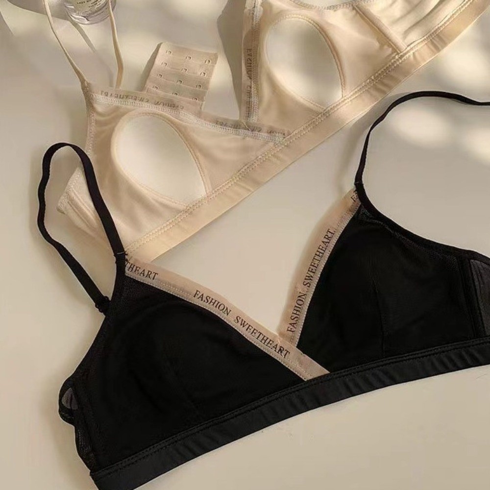 Mesh Thin Wireless Deep V Bra  - Sheer Mesh Bra recension och pris