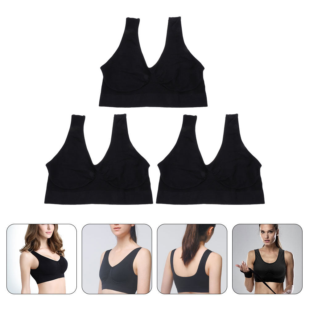 3Pcs Yoga Bras Wirefree Sports - Wirefree Bra Comfort recension och pris